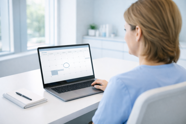 Focused on the workday ahead