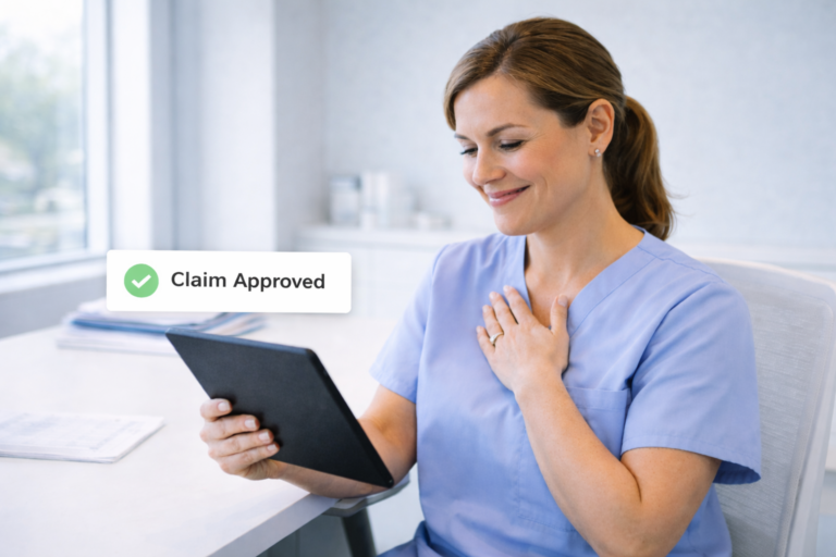 Claim approved moment of relief
