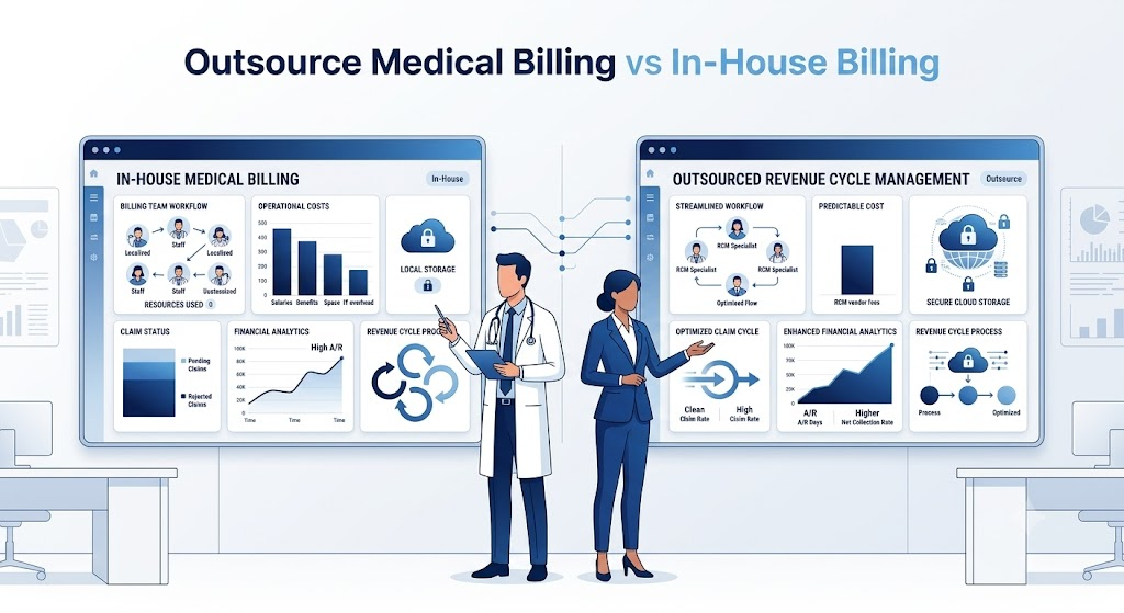 Healthcare billing decision matrix