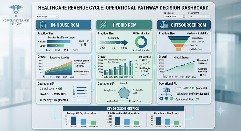 Revenue cycle scorecard dashboard